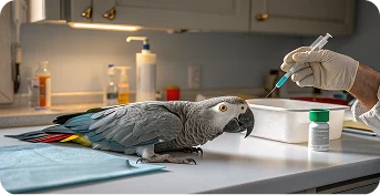 Усыпление попугаев и других птиц